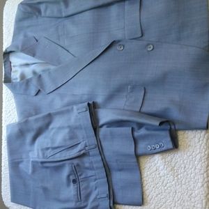 Hart Schaffner Marx Blue Wool Suit 44R & 38x30 pants - EUC